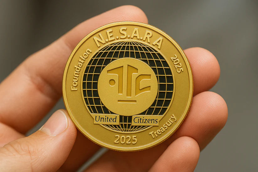 NESARA GESARA PREMIUM EDITION GOLD COIN