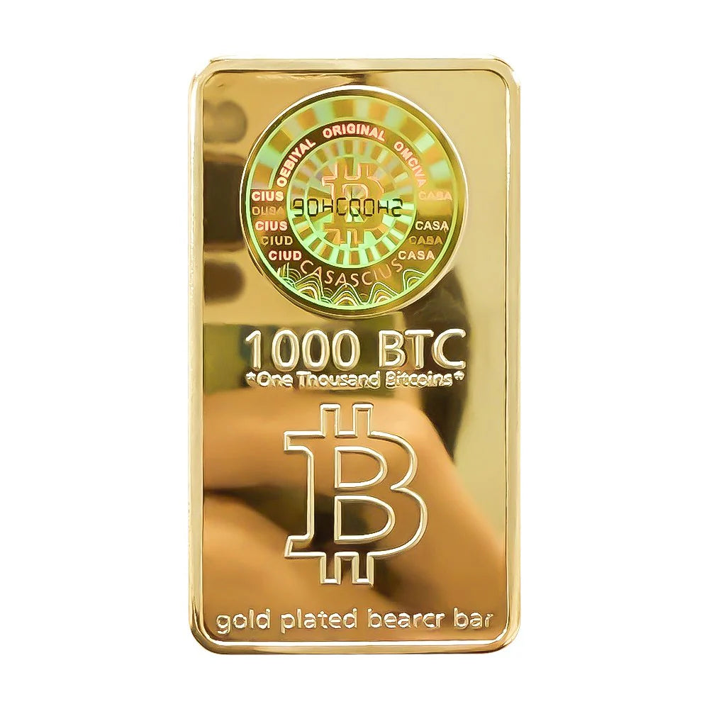Trump 1000 Bitcoins Gold Bar